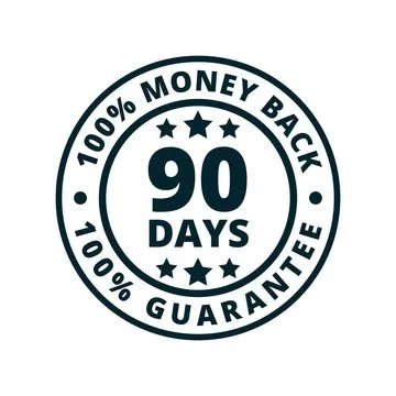 Leptozan bottle with 90-day money-back guarantee seal